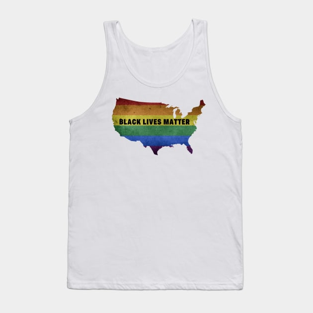 Black Lives Matter BLM Pride Tank Top by gillys